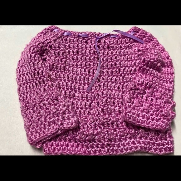 SOLD ✨Crochet Sweater 0-6M✨ - Picture 3 of 3